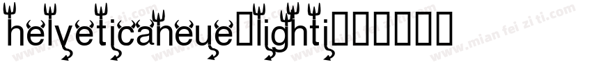 helveticaneue-lighti字体转换