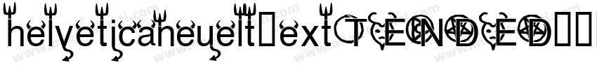 helveticaneuelt-extTENDED字体转换