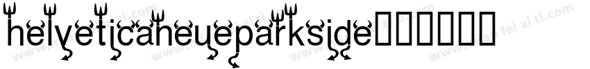 helveticaneueparkside字体转换