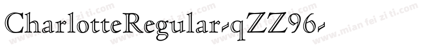 CharlotteRegular-qZZ96字体转换