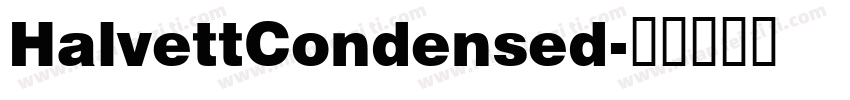 HalvettCondensed字体转换