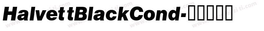 HalvettBlackCond字体转换