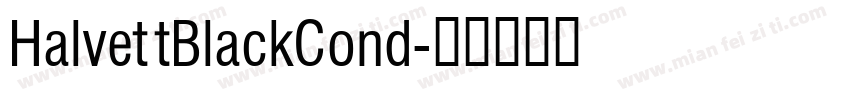 HalvettBlackCond字体转换