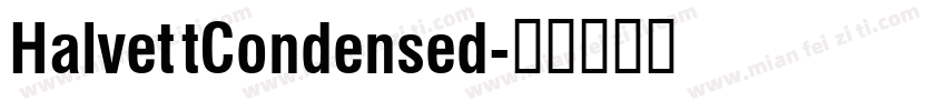 HalvettCondensed字体转换