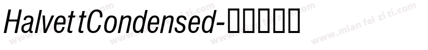 HalvettCondensed字体转换