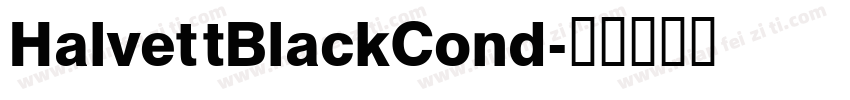 HalvettBlackCond字体转换