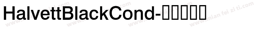 HalvettBlackCond字体转换