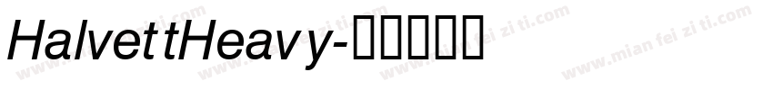 HalvettHeavy字体转换