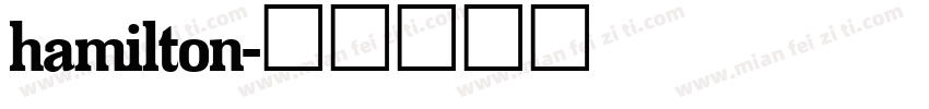 hamilton字体转换