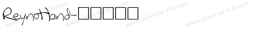 ReynoHand字体转换