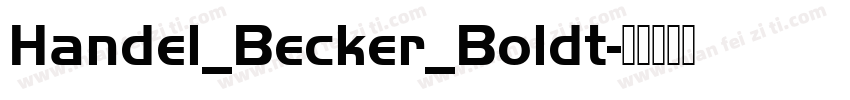 Handel_Becker_Boldt字体转换