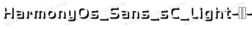 HarmonyOs_Sans_sC_Light-亮体字体转换