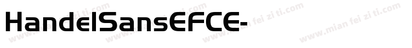 HandelSansEFCE字体转换