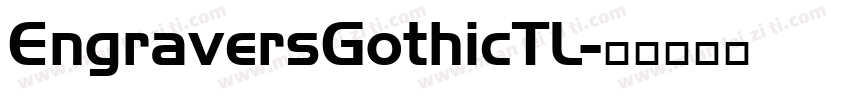 EngraversGothicTL字体转换