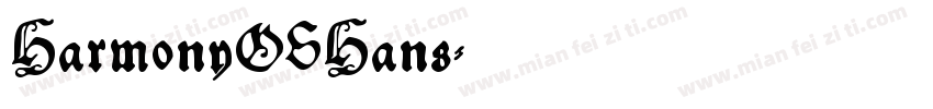 HarmonyOSHans字体转换