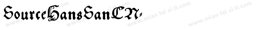 SourceHansSanCN字体转换