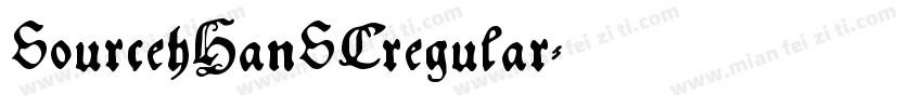 SourcehHanSCregular字体转换