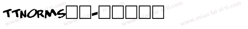 ttnorms字体字体转换
