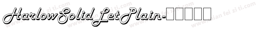 HarlowSolidLetPlain字体转换