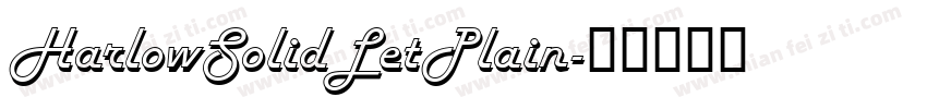 HarlowSolidLetPlain字体转换