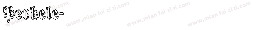 Perkele字体转换