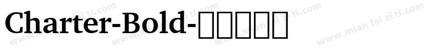 Charter-Bold字体转换