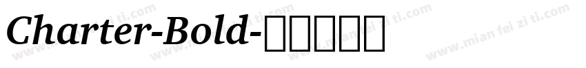Charter-Bold字体转换