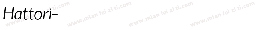 Hattori字体转换