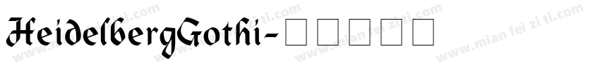 HeidelbergGothi字体转换