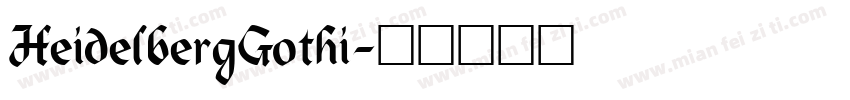 HeidelbergGothi字体转换