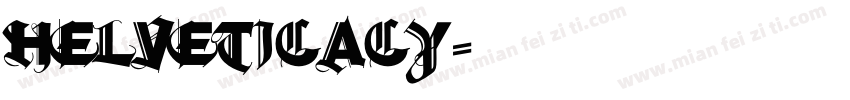 HelveticaCY字体转换