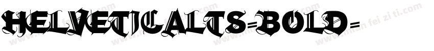HelveticaLTS-bold字体转换