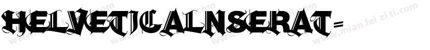 Helveticalnserat字体转换
