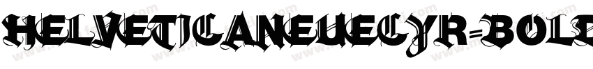 Helveticaneuecyr-bold字体转换