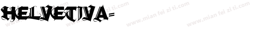 Helvetiva字体转换