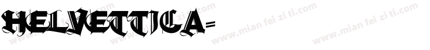 Helvettica字体转换