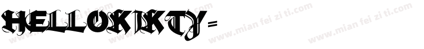 hellokikty字体转换