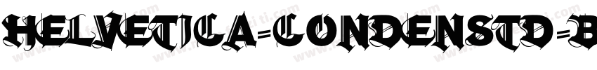 helvetica-condenstd-black-se字体转换