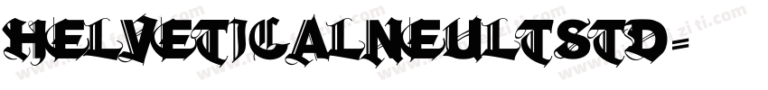 helveticalneultstd字体转换