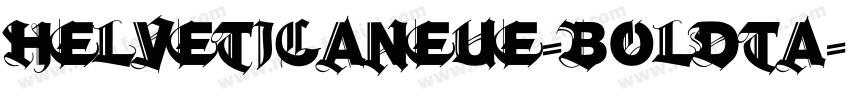 helveticaneue-boldta字体转换