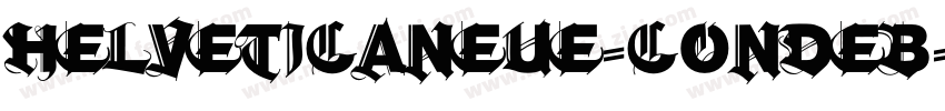 helveticaneue-condeb字体转换