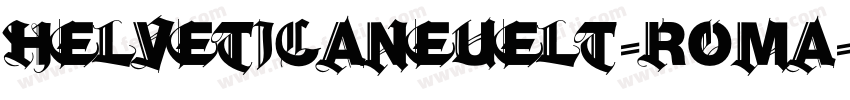 helveticaneueLT-roma字体转换