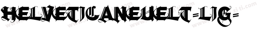 helveticaneuelt-lig字体转换