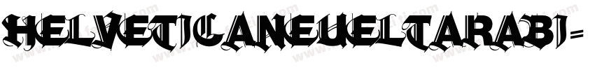 helveticaneueltarabi字体转换