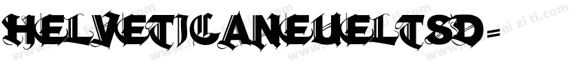 helveticaneueltsd字体转换