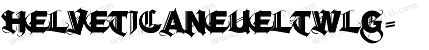 helveticaneueltwlg字体转换