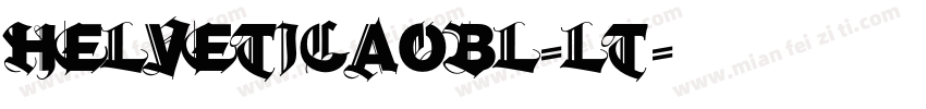 helveticaobl-lt字体转换