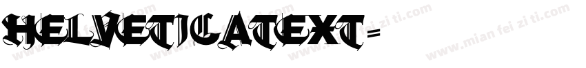 helveticatext字体转换