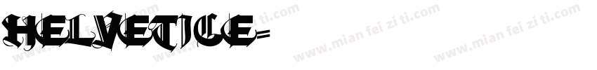 helvetice字体转换