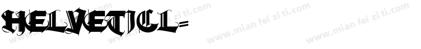 helveticl字体转换